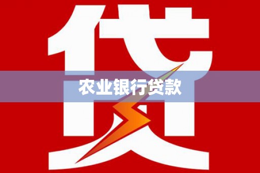 社旗农业银行贷款