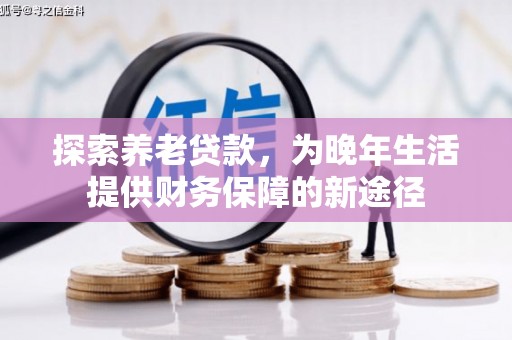 社旗探索养老贷款，为晚年生活提供财务保障的新途径