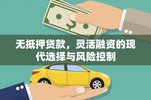 社旗无抵押贷款，灵活融资的现代选择与风险控制
