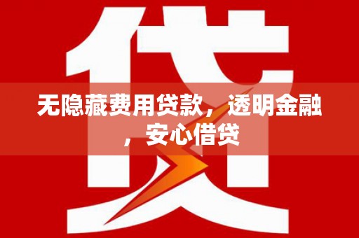 社旗无隐藏费用贷款，透明金融，安心借贷
