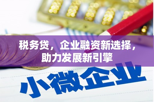 社旗税务贷，企业融资新选择，助力发展新引擎