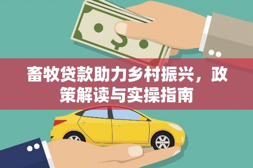 社旗畜牧贷款助力乡村振兴，政策解读与实操指南