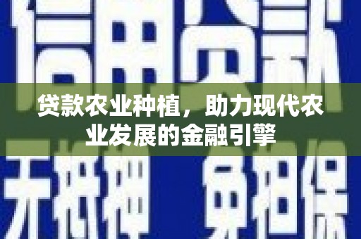 社旗贷款农业种植，助力现代农业发展的金融引擎
