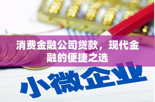 社旗消费金融公司贷款，现代金融的便捷之选