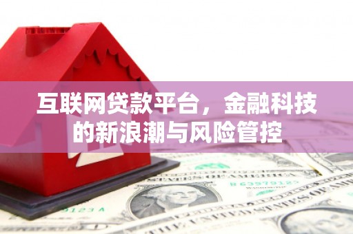 社旗互联网贷款平台，金融科技的新浪潮与风险管控