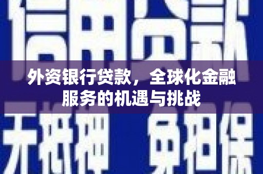 社旗外资银行贷款，全球化金融服务的机遇与挑战