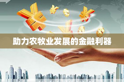 社旗助力农牧业发展的金融利器
